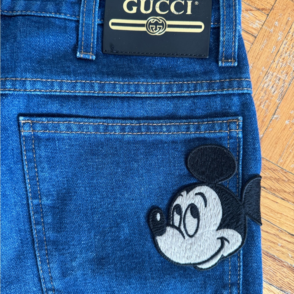 Disney X Gucci Mickey Mouse Jeans | Made In Italy | Men’s Denim Fits Women’s 27